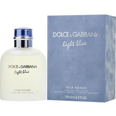Perfume Masculino D & G Light Blue Dolce & Gabbana Eau De Toilette Spray 125 Ml