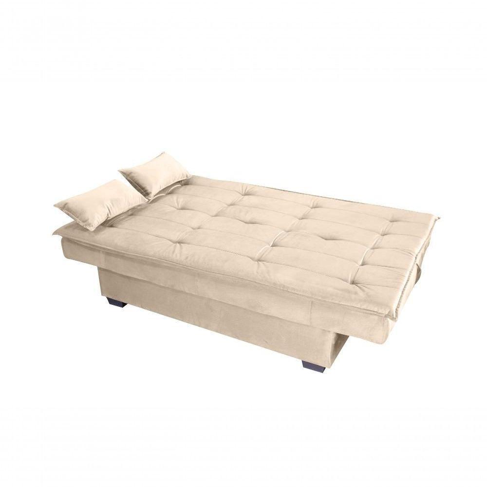 Sofá Cama Casal Reclinável Esmeralda - Bege Light - 4
