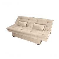 Sofá Cama Casal Reclinável Esmeralda - Bege Light - 6