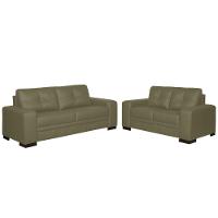 Sofá 2 e 3 Lugares Milano Couro Fendi Gran Belo - 1