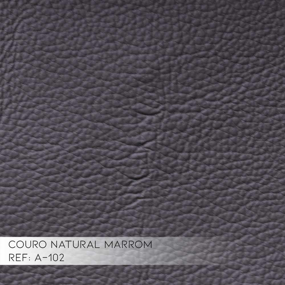 Sofá 3 Lugares Bérgamo 240cm Couro Marrom - 2