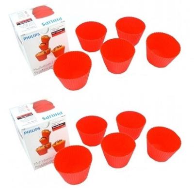 10 Formas De Silicone Para Muffin Cupcake Airfryer Multicooker Original Philips Walita Lavável