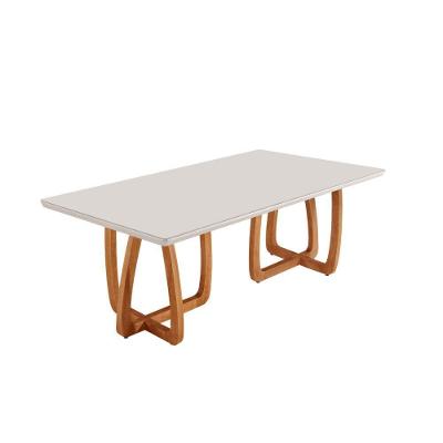 Mesa Sala De Jantar Flora 180cm Tampo Laqueado