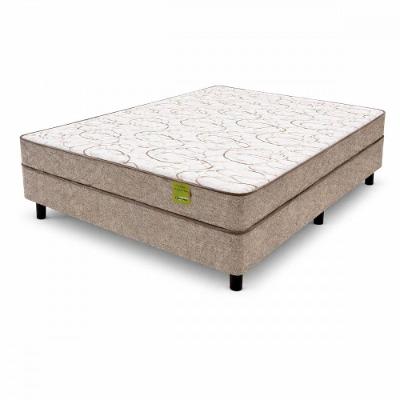 Cama Box Casal Molas Apolospuma Smartbox 138x188 Marrom Com Bege