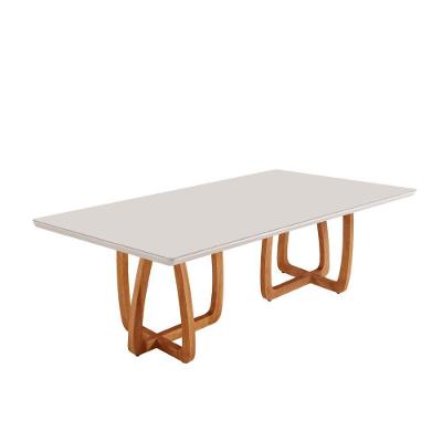 Mesa Sala De Jantar Flora Tampo Canto Moeda