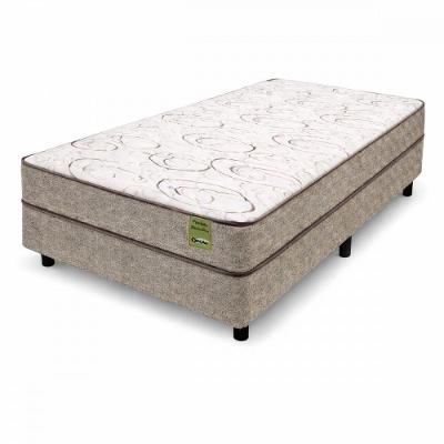 Cama Box Solteiro Molas Apolospuma Smartbox 88x188 Marrom Com Bege