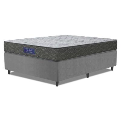 Cama Box Colchão Queen Ortopédico Espuma D33 Hiper Desmontável 158x198x57cm Cinza