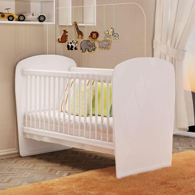 Berço Feito Em Mdp 15mm Com Bordas Em Pvc Percasa Branco