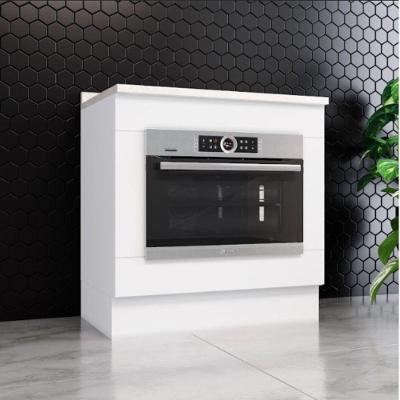 Kit Balcão Forno Henn 80 Cm Com Cooktop Henn 80 Cm Branco