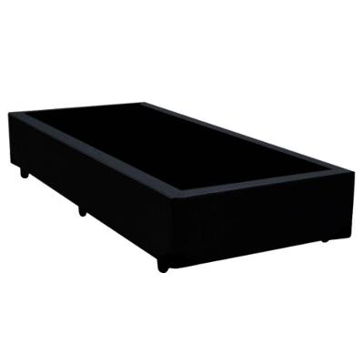 Cama Box Solteiro Sintético Mega Cama Preto 88x188x42cm