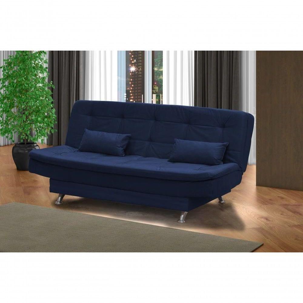 Sofá Cama Casal Reclinável Salomé - Azul Light - 1