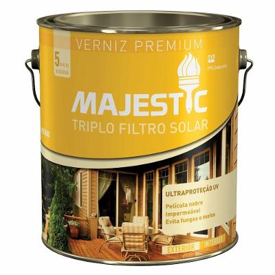 Verniz Triplo Solar Brilhante Para Madeira 3,6 Lts - 5 Anos