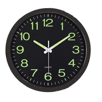 Relogio De Parede Luminoso Brilha No Escuro Fluorescente 30cm Vintage Silencioso Luxo Analogico Escritorio Casa