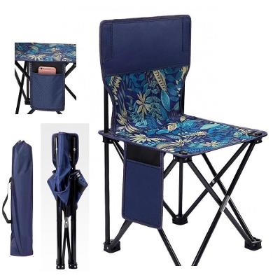 Cadeira Pesca Praia Dobravel Com Bolso Lateral Bolsa Viagem