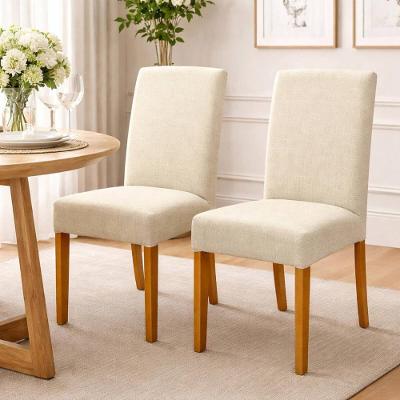 Kit 2 Cadeiras De Jantar Estofadas Madeira Maciça Multimóveis Cr15017 Madeirado-Bege