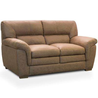Sofá 2 Lugares Para Sala De Estar 170cm Boston F04 Nobuck Marrom - Lyam Decor