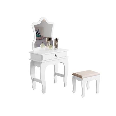 Penteadeira Infantil Baby Jb 7200 Luxo 1 Gaveta com Espelho Formato Lúdico Branco