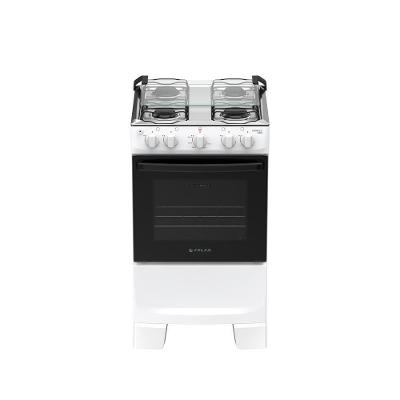 Fogão 4 Bocas de Piso a Gás Atlas Mônaco Plus Mesa Inox Branco Bivolt