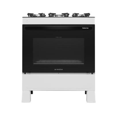 Fogão 5 Bocas A Gás Premium Glass Realce CR230 Branco Bivolt