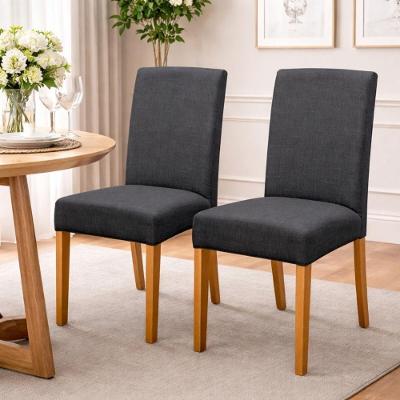 Kit 2 Cadeiras De Jantar Estofadas Madeira Maciça Multimóveis Cr15017 Madeirado-Preto