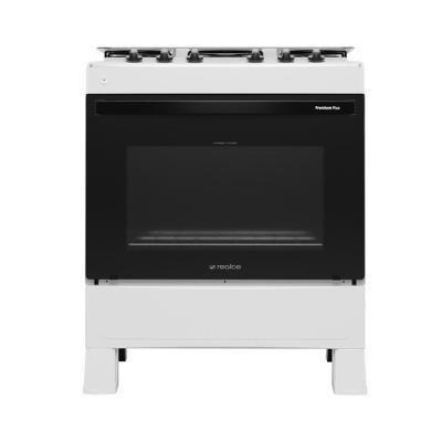 Fogão de Piso 5 Bocas a Gás Multimóveis CR229 Mesa Inox Branco Bivolt