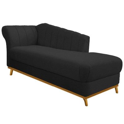Recamier 185Cm Lado Direito Corano Preto