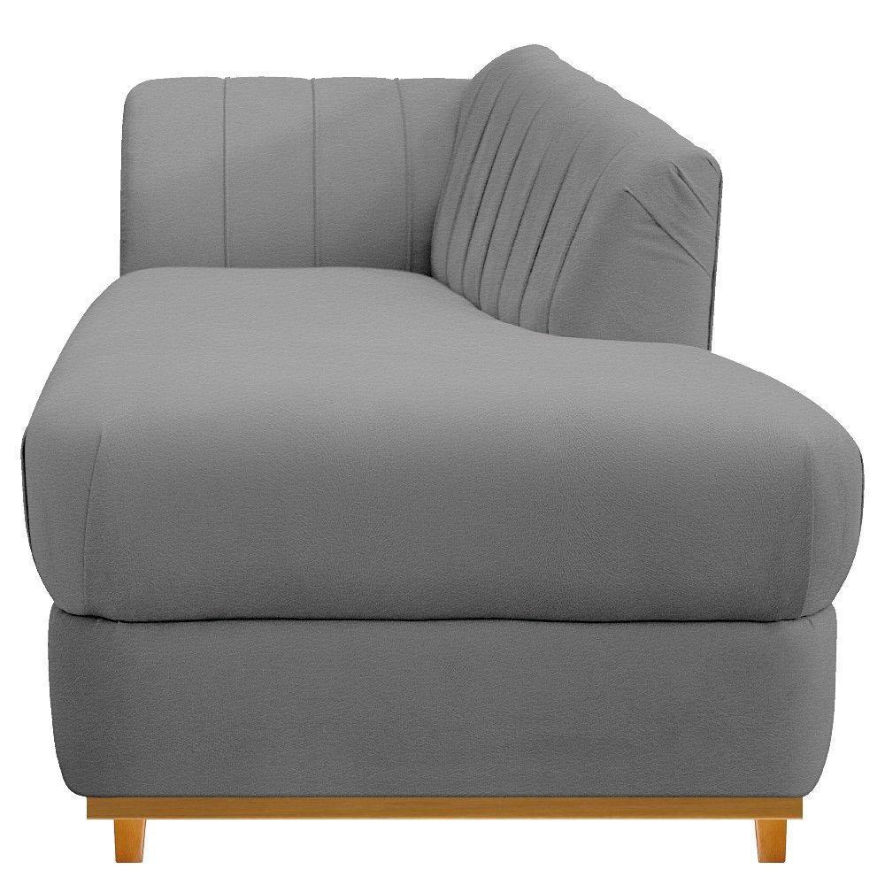 Recamier 160Cm Lado Direito Corano Cinza - 4