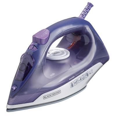 Ferro a Seco e a Vapor Black + Decker Gliss FX2550 Roxo e Cinza com Jato Vertical 220V