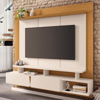Painel Tv 65 Pol 160cm Bancada Suspensa Pietro Off/cinamomo H01 - Mpozenato