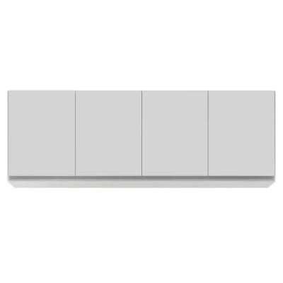 Armário De Cozinha Aéreo 160cm 4 Portas Nevada Branco - Lumil