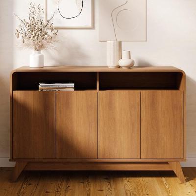 Buffet Aparador 125cm 4 Portas Orgânico Marlo Nature Z56 - Mpozenato
