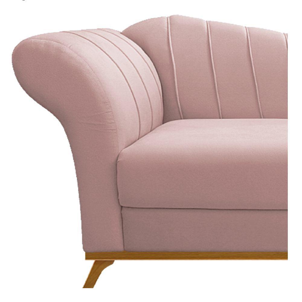 Recamier 160Cm Lado Direito Suede Rosê - 5