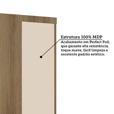 Guarda Roupa Canto Veneza 1 Porta Avelã Arenas Luciane