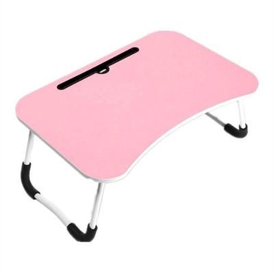 Mesa Notebook Dobravel Home Office Bandeja Sofa Multiuso Rosa