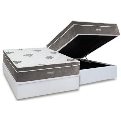 Cama Box Baú Casal + Colchão Molas Inovaflex Essential