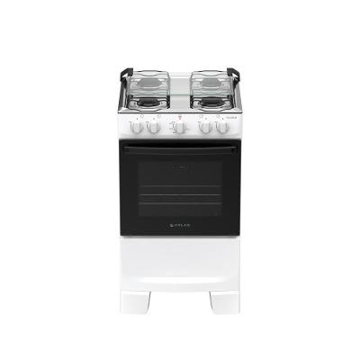 Fogão de Piso 4 Bocas a Gás Atlas Coliseum Plus Mesa de Inox Branco