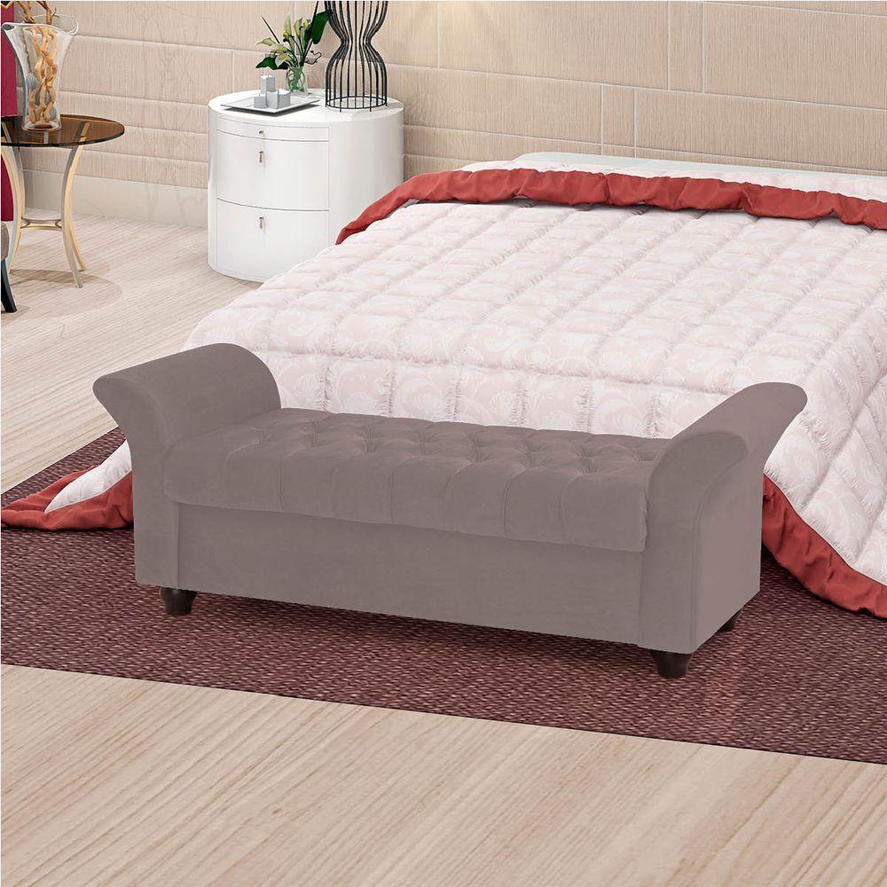 Recamier Divã Morabe P04 160 Cm Suede Rosê Tca 949 - 6