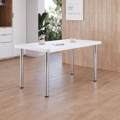 Mesa Estrutura Cromada Mc1010-tp800 Tampo 1500x800x45mm Branco