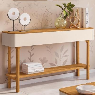 Aparador Sala De Estar 136cm Com Prateleira Janis Off/cinamomo H01 - Mpozenato