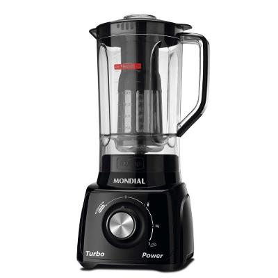 Liquidificador Mondial l 99 Turbo 500W 2,2L com 3 Velocidades Preto 110V