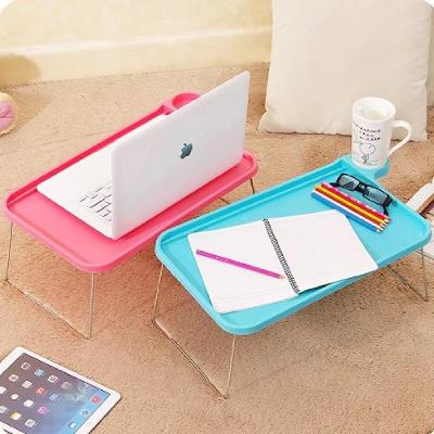 Mesa Notebook Portatil Desmontavel Suporte Bandeja Cafe Cama Rosa