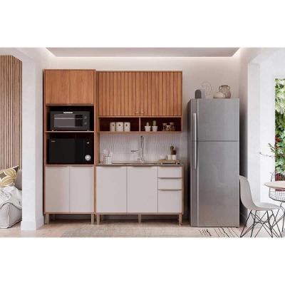 Kit Cozinha Completa Divina C3P61 9 Portas 2 Gavetas MDF Off White
