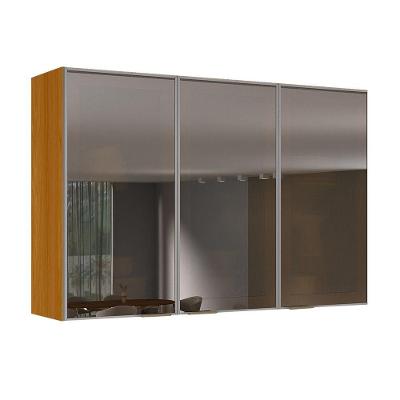 Armário Aéreo De Cozinha 100% Mdf 3 Portas Reflecta 1,20m Lais Madeirado