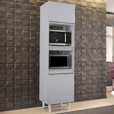 Paneleiro Cozinha Torre Quente 56cm Colorado Cinza Claro - Lumil