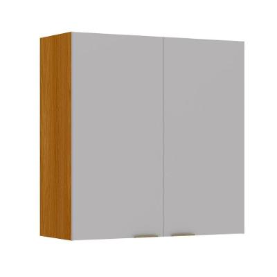 Armário Aéreo De Cozinha 100% Mdf 2 Portas 0,80m Lais Madeirado / Fendi