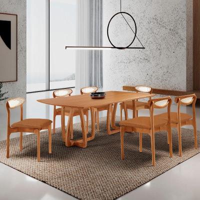 Mesa Flora Tampo Barril Com 6 Cadeiras Noronha