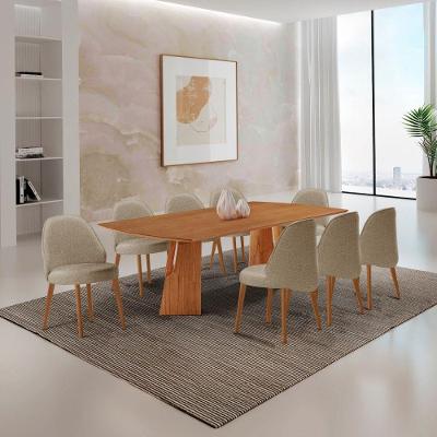 Mesa Florida Tampo Barril E 8 Cadeiras Suiça