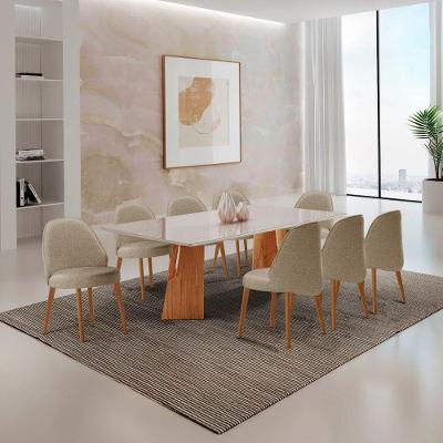 Mesa Florida Tampo Laqueado E 8 Cadeiras Suiça