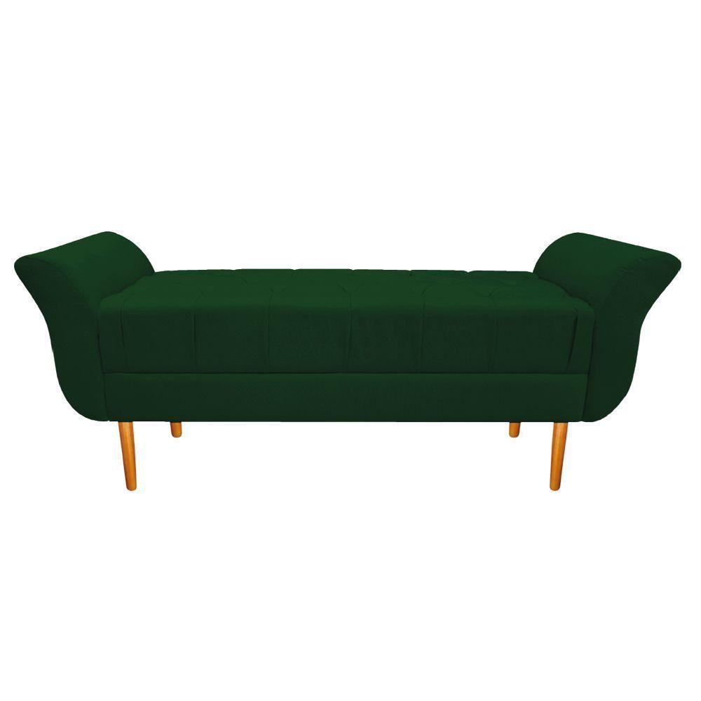 Recamier Estofado Ari 195Cm King Size Suede Verde Doce Sonho - 4