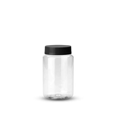 22 un Pote Multiuso Plástico 500ml Com Tampa Preta G1550 Galvanotek